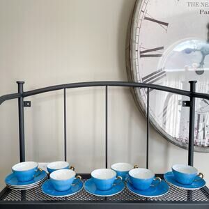 7 Vintage NORITAKE hand painted Cups and Saucers